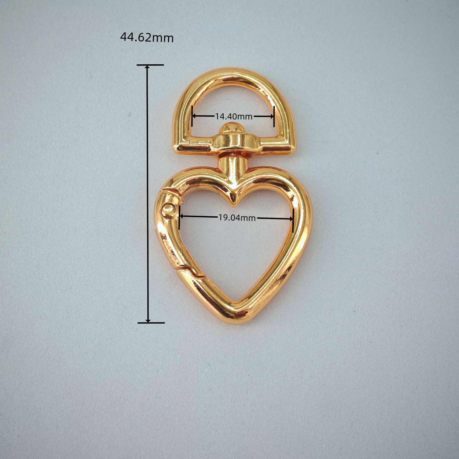 Hebilla en forma de corazón con giro en D de aleación de zinc para equipaje y llaveros, accesorios de hardware para mayoristas image 7