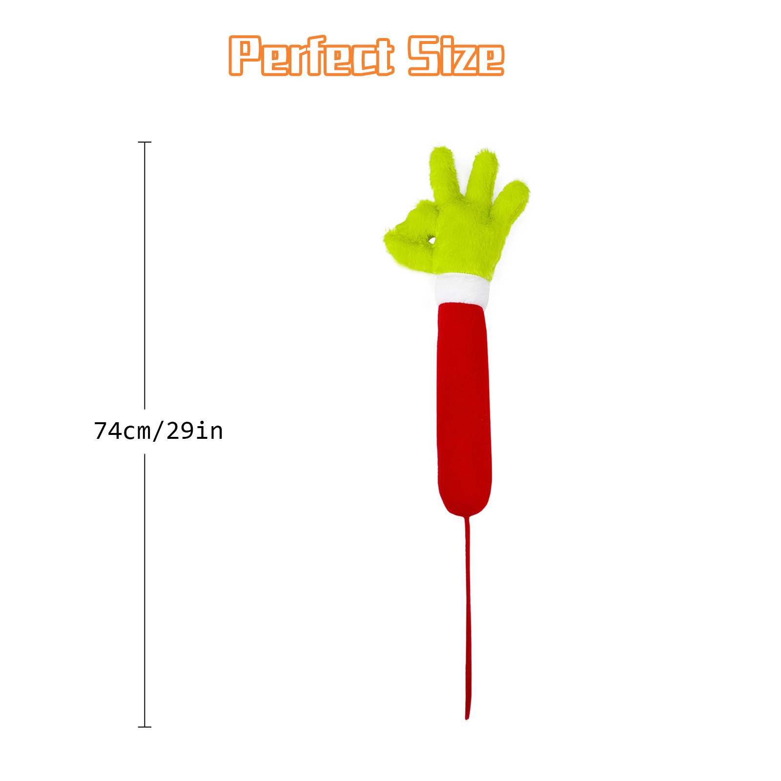 Nuevo Grinch muñeca de Navidad Grinch piel verde extraño brazo muñeca elfo decoración del árbol de Navidad decoraciones