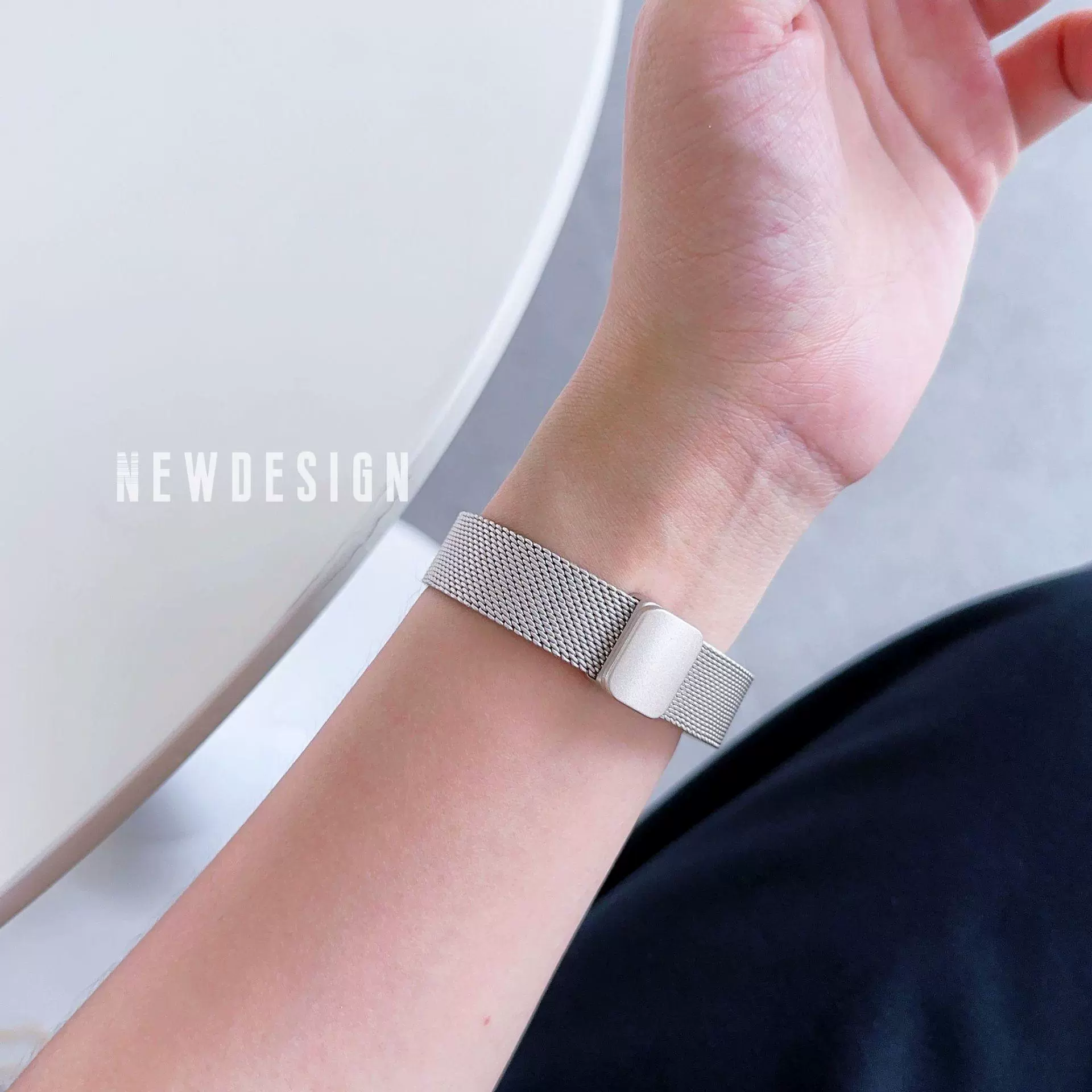 Ремешок для Apple Watch 9, металл из нержавеющей стали, тонкий женский