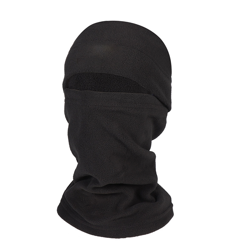 Cabeza caliente otoño y invierno al aire libre máscara de protección contra el frío sombrero bufandas guantes de vello para hombres y mujeres