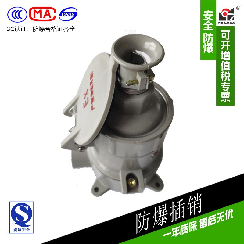 防爆插销AC-1/16A上海新黎明插头插座BCX直插防水电源连接器