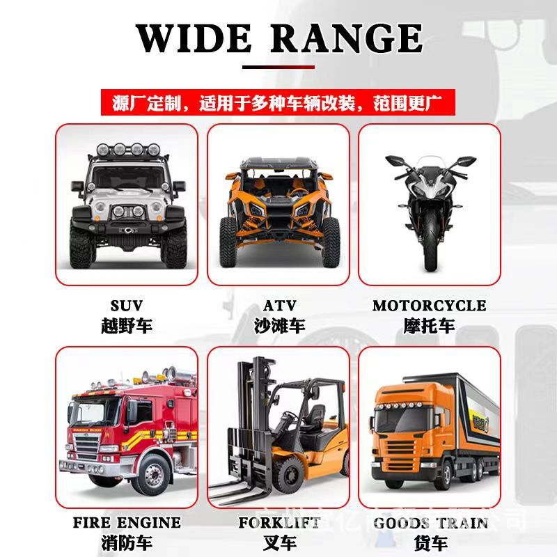 Motorcycle Modified Spotlight Bracket, Electric Vehicle Bumper Shock-Absorbing Led Headlight Tube Clamp, Aluminum Alloy Extension Bracket