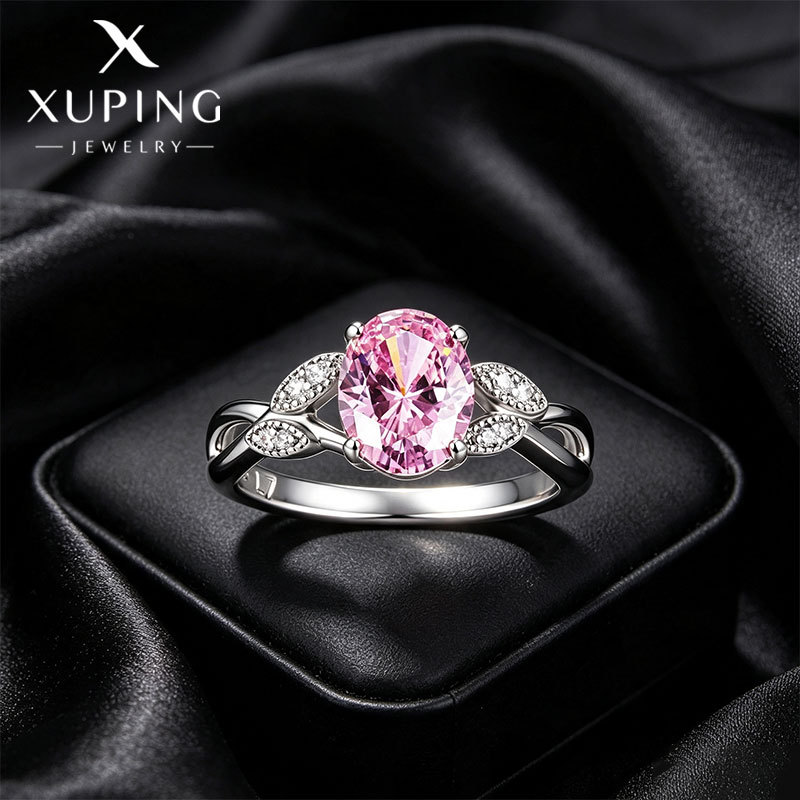 Xuping lujoso diseño ligero anillo de diamante de aleación de apertura de alta calidad anillo de moda personalidad anillo de novia