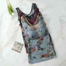 蕾丝大码背心新款带胸垫性感紧身外贸女士胸罩超轻薄云感莎一件装
