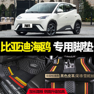 Suitable for BYD Seagull Surrounding Foot Pad 2023 Seagull New Energy Vehicle Modified Interior Silk Ring Foot Pad