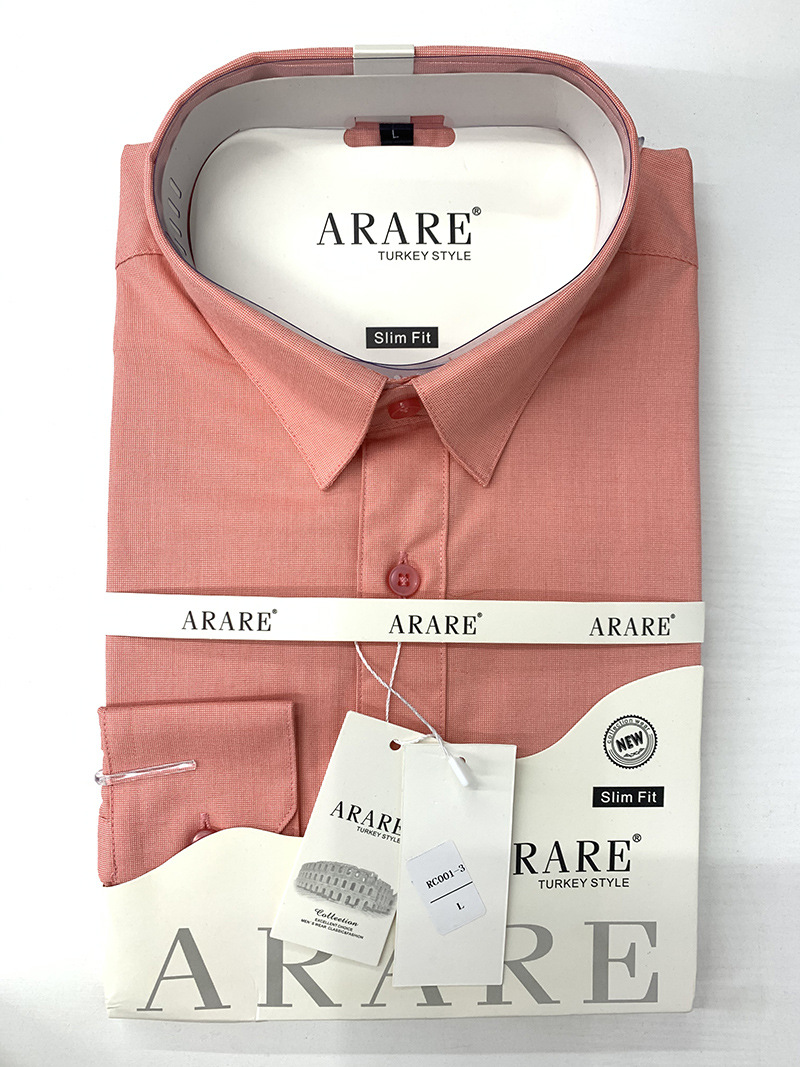 Men's Clothing Long Sleeve Cotton Shirt White Wrinkle Free Spring Business Casual Regular Fit Summer Versatile Elegant Shirt_viptrois.com