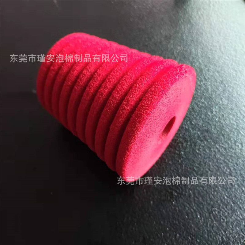 彩色表面光滑橡胶把套海绵管 单面倒角打磨橡塑手柄护套