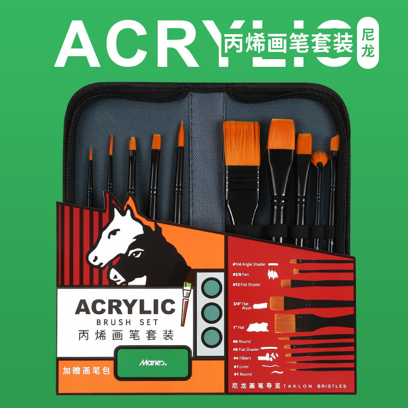 Juego de herramientas de pintura acrílica pintura de pared material de bricolaje pintado a mano cepillo de cubo esponja raspador de toalla juego completo de Bingeno