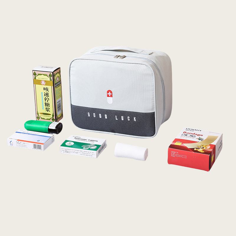 Bolsa de medicina portátil para viaje de negocios bolsa de medicina pequeña bolsa de primeros auxilios de emergencia al aire libre bolsa de almacenamiento de medicina en el hogar