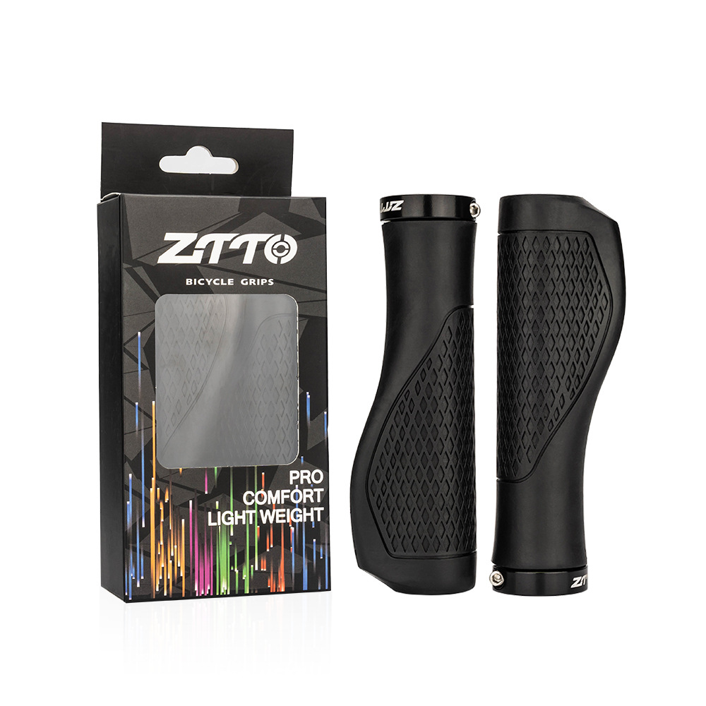Mango de bola de carne de goma ZTTO agarre de bicicleta de montaña cerradura antideslizante absorción de golpes agarre de bicicleta plegable