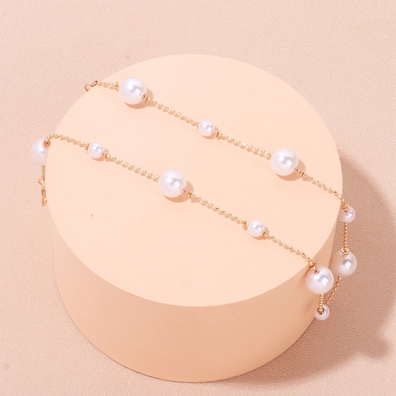 Women'S Gender Plating Design Elegant Geometric Alloy Plating Artificial Pearl Necklace