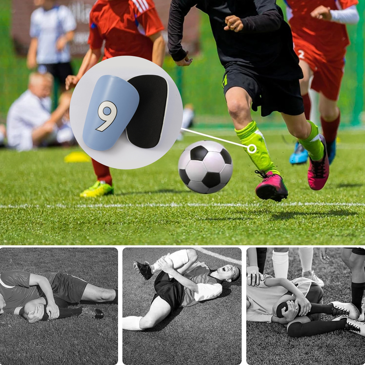 Shin Pads Football Shin Guard Calf Insert Student Insert Training Guard Plate Protective Gear Calf Protection_voghion.com