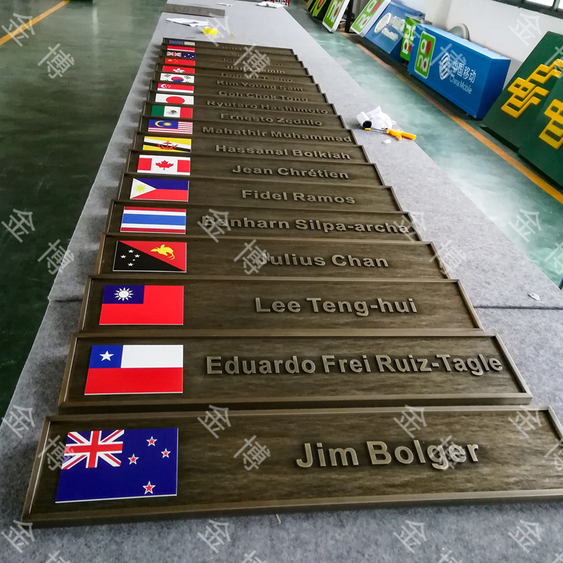 Puerta de metal en relieve personalizada número de puerta de villa de cobre antiguo número de habitación de hotel de alta calidad placa de identificación personalizada