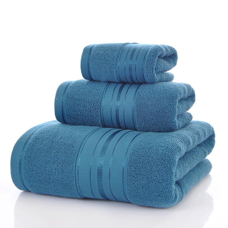 Cross-border Cotton Towel Cotton Bath Towel Square Towel Three-piece Set Household Gift Box Factory Direct Thickened Set Towel Cross-border Cotton Towel Cotton Bath Towel Square Towel Three-piece Set Household Gift Box Factory Direct Thickened Set Towel
