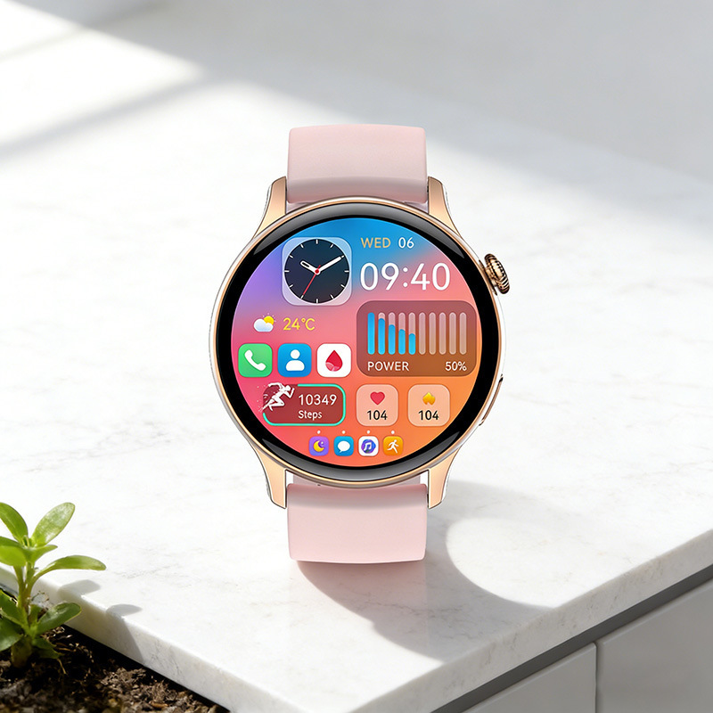Cross-Border Hk85 Smart Watch Heart Rate Bluetooth Call Dial Download Amoled Multi-Function Pedometer Sports Watch