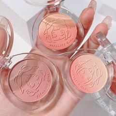 kakashow元氣少女漸變腮紅 啞光細閃自然裸妝學生女奶茶色腮紅盤