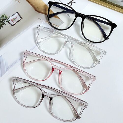 Xiaohongshu trending anti-blue light natural flat mirror men's personalized fashion glasses women's Korean style myopic glasses frame