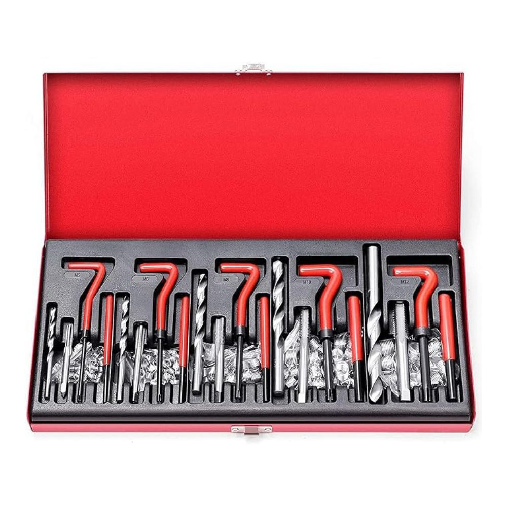 131 pieces of automobile thread repair screw tap repair spark plug tap tool tap tap suit