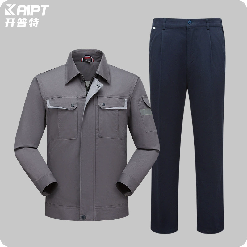Трансграничная весенняя и осенняя рабочая одежда мужской CVC с сеткой с износостойкой рабочей площадки