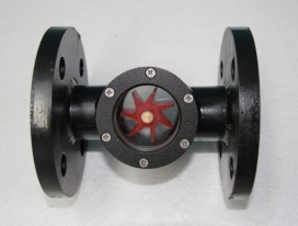 碳钢管道流量视镜 直通叶轮法兰视镜 蒸汽叶轮视镜 视镜DN100