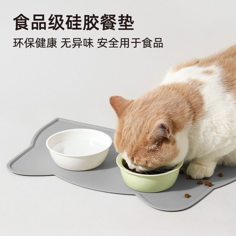 Nueva silicona mascota placemat perro comer anti-desbordamiento perro estera gato estera anti-derrame impermeable fácil limpieza mascota placemat
