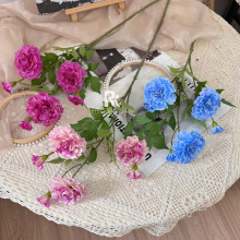 婚庆仿真花单支6头芙蓉花假花芍药家居装饰摆件路引婚礼地排花材