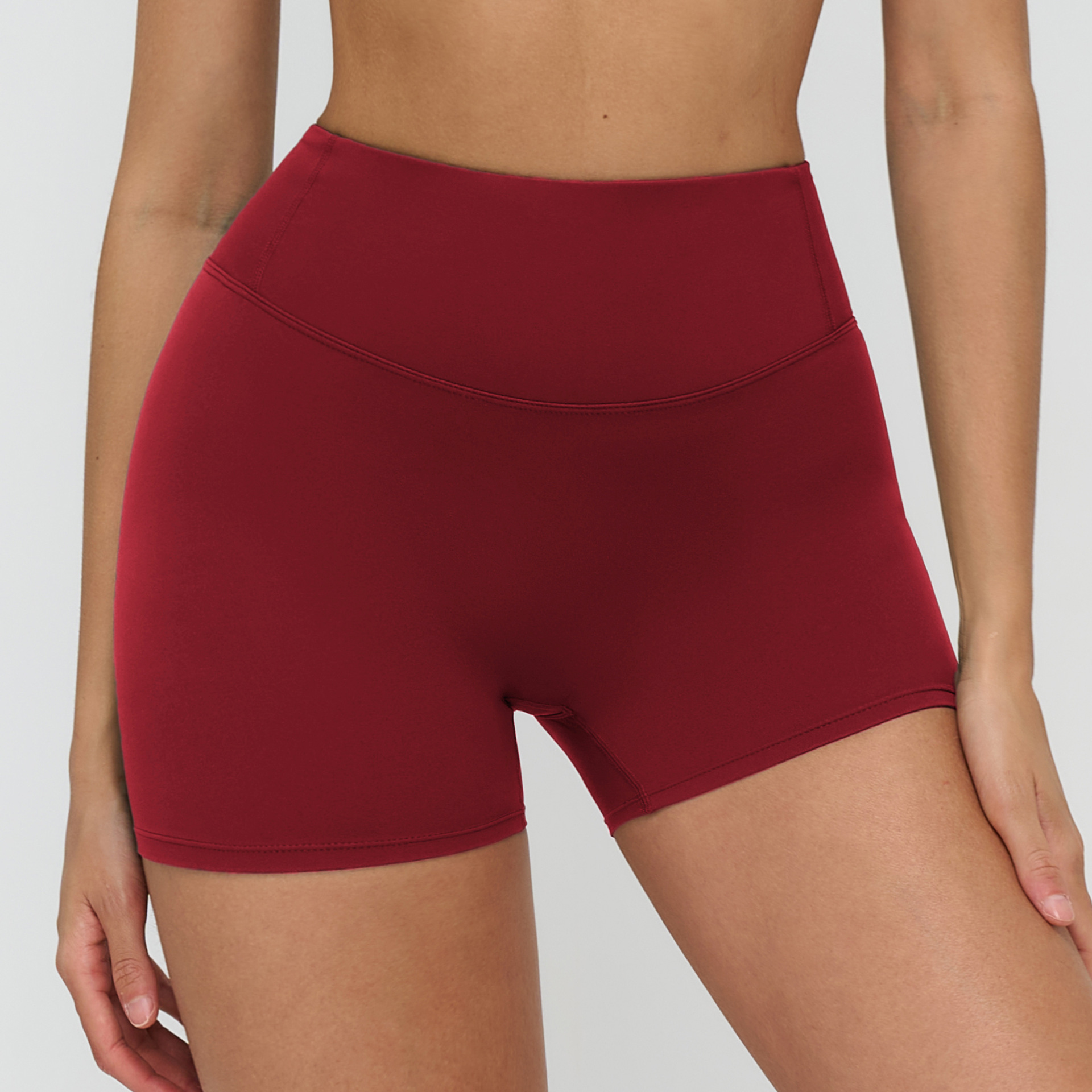 タイトフィット雲のような履き心地のヨガパンツ レディース ハイウエストヒップアップスポーツショーツ 女性用美尻ランニングフィットネスパンツ 8047