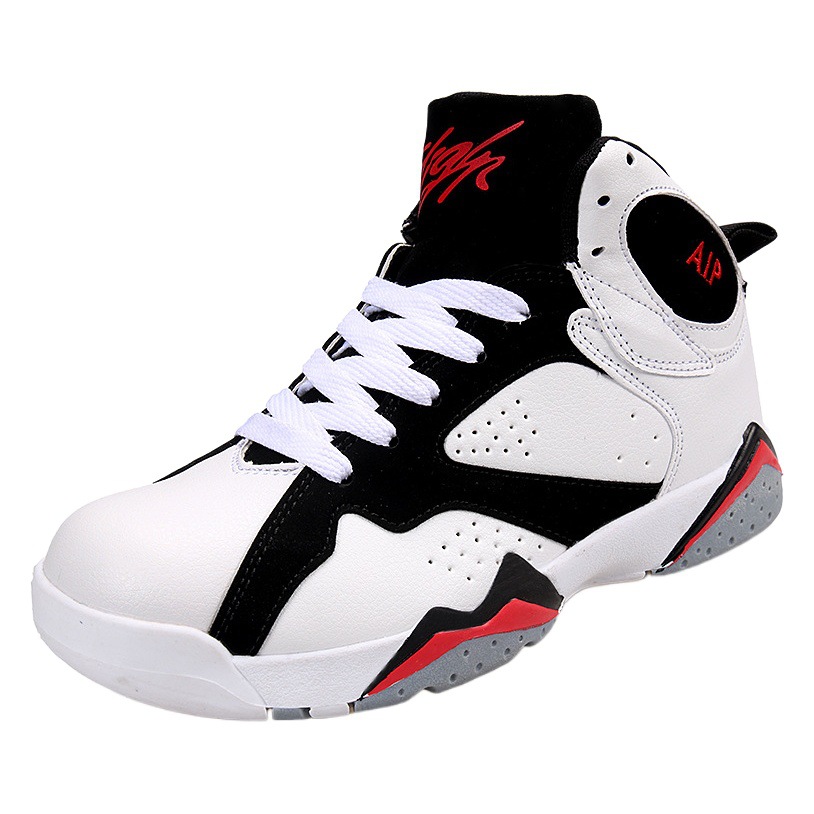 Qiao 7 zapatos de baloncesto pareja Otoño e Invierno forrado de lana Nueva AJ zapatilla de deporte de los hombres de alta Juventud de moda Zapatos casuales hombres