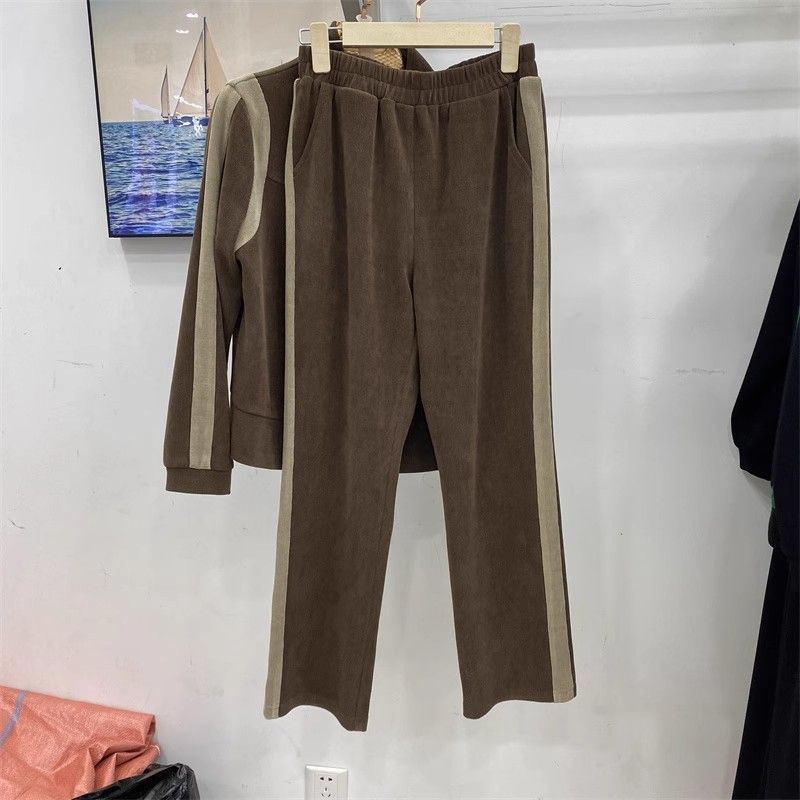 春爆款妈妈秋装洋气运动服套装女2025大码中老年外套中年妈妈上衣|undefined