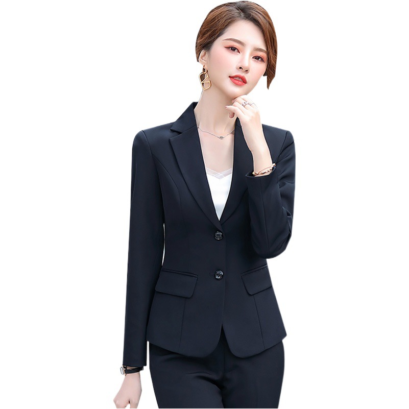 Traje Formal de Vestir para Mujer de Poliéster Corte Ajustado para Oficina