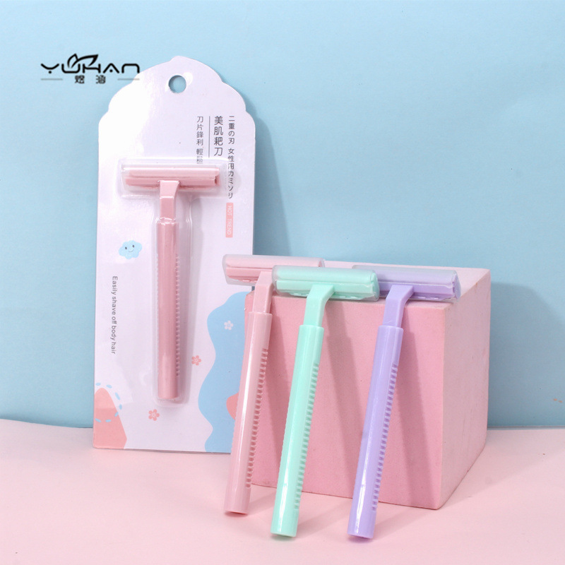 Shaving knife armpit hair knife women's rake knife shaving leg shaver hair razor double blade manual hair removal