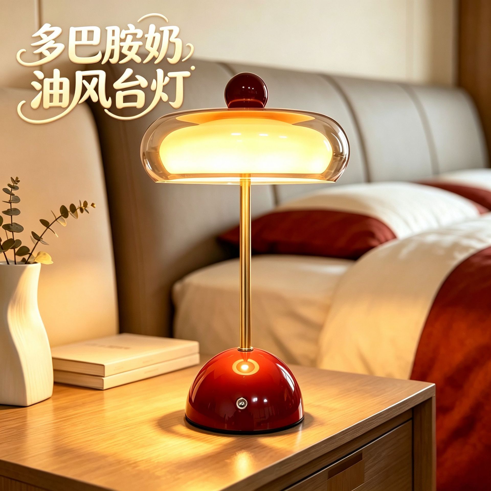 USB 충전식 터치 테이블 조명 침실 거실 무드등 밝기 조절