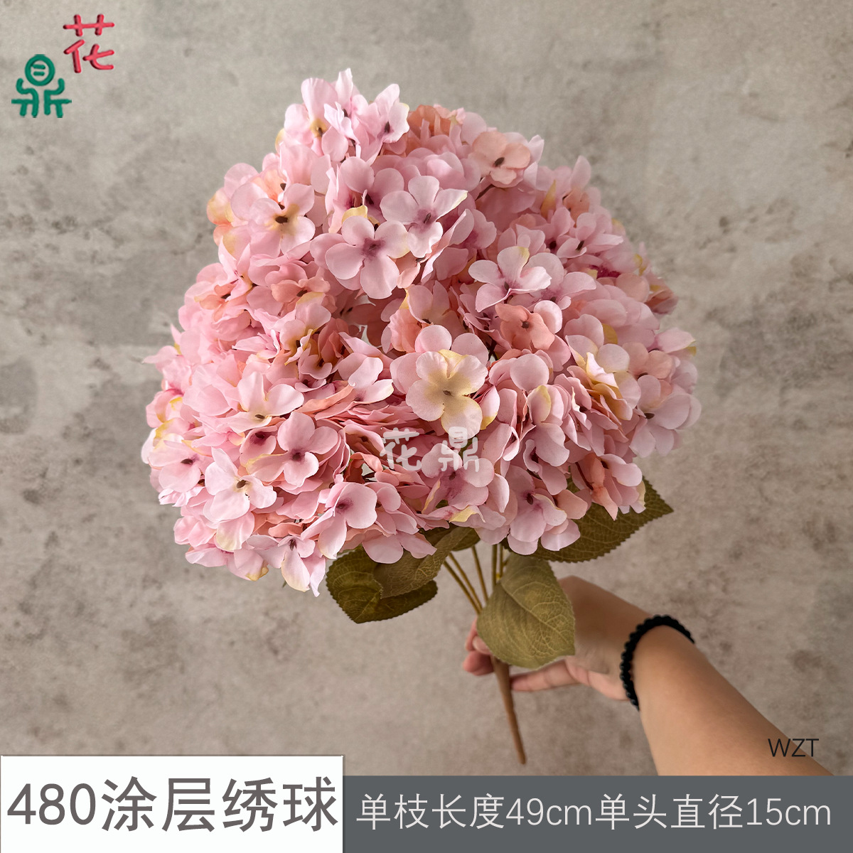 480涂层绣球WZT 浅粉色