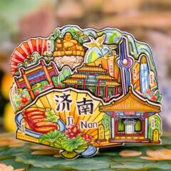 [済南] 全国トレンド都市冷蔵庫マグネット 3D 立体木製接着剤旅行お土産文化クリエイティブギフト