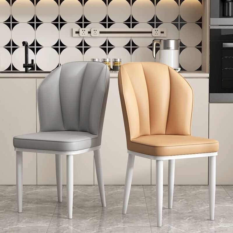 Nordic Light Luxury Dining Chair for Home Use, Modern Minimalist Trendy Backrest Stool, Restaurant Leather Soft-Cover Chair, Hotel Dining Table Chair Nordic Light Luxury Dining Chair for Home Use, Modern Minimalist Trendy Backrest Stool, Restaurant Leather Soft-Cover Chair, Hotel Dining Table Chair