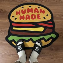 新款 HUMAN MADE汉堡 绿头鸭地毯 日系工装装饰拍照鞋垫防滑垫潮