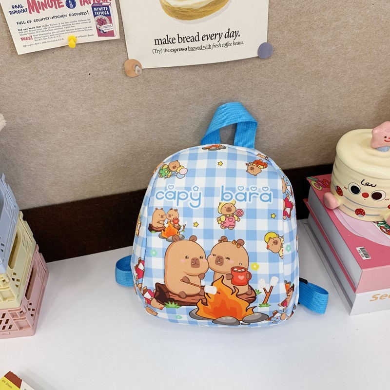 かわいい漫画カピバラバッグ女の子多用途小型バックパック新しい男の子メッセンジャーバッグカピバラ子供のチェストバッグ|undefined