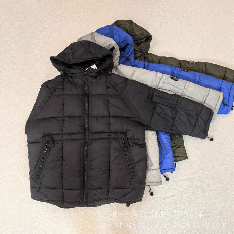 跨境外贸秋冬CP棉服加厚新款户外连帽美式面包服冬季男女同款棉衣|undefined
