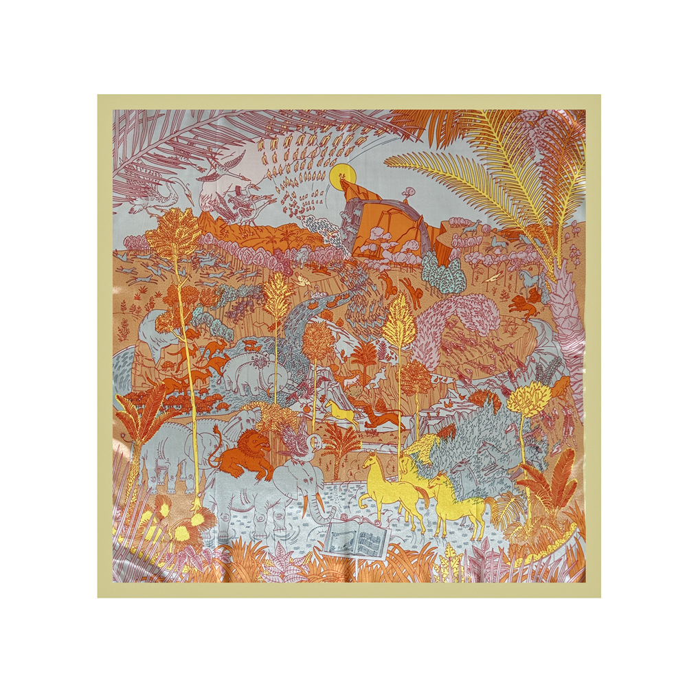 Femmes Décontractée Vacances Couleur Unie Polyester Écharpe En Soie display picture 4