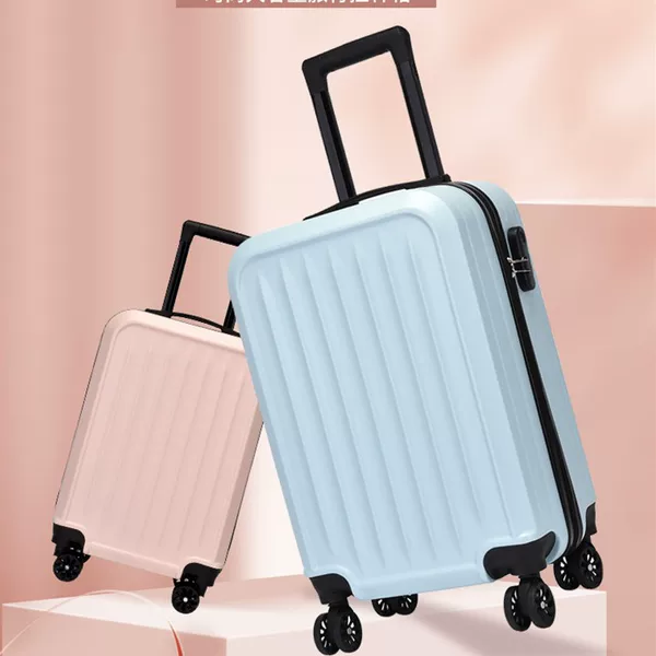 New Children's Suitcase 20inch Striped Trolley Case with Universal Wheels, Carry-On Luggage, Travel Suitcase, Gift Wholesale, Customizable with Printing