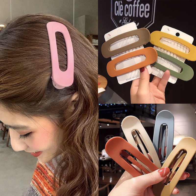 Hair clip for the back of the head, matte finish; side hairpin with a candy-colored design—perfect for washing your face and styling your bangs!