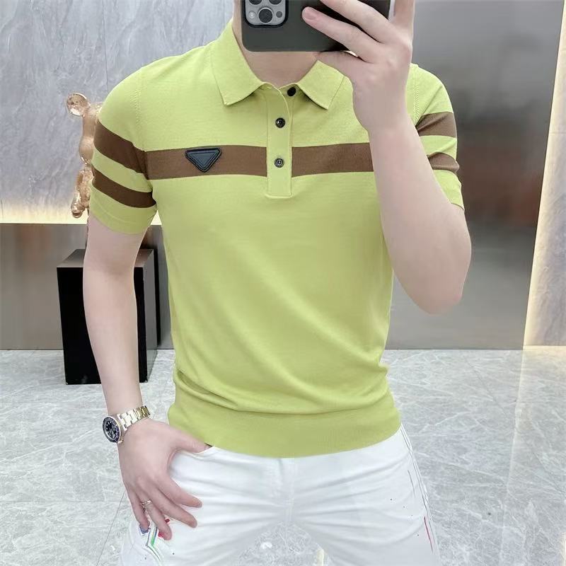 Fashionable silk polo