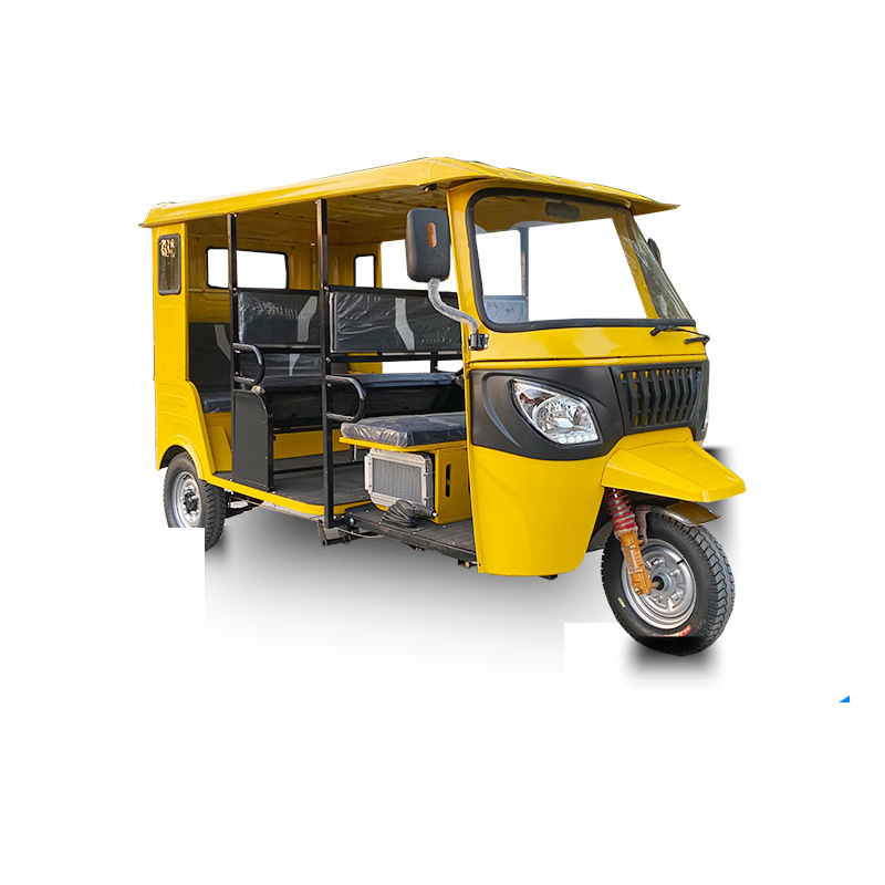 tuk-tuk África venta caliente BAJAJ equipado con 6 pasajeros motocicleta de gasolina 175CC triciclo de pasajeros refrigerado por agua