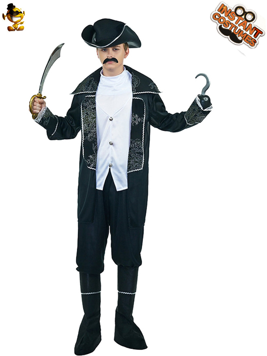 Disfraz de pirata para hombre adulto, ideal para Halloween, disfraces, cosplay, actuaciones escénicas y fiestas de disfraces.
