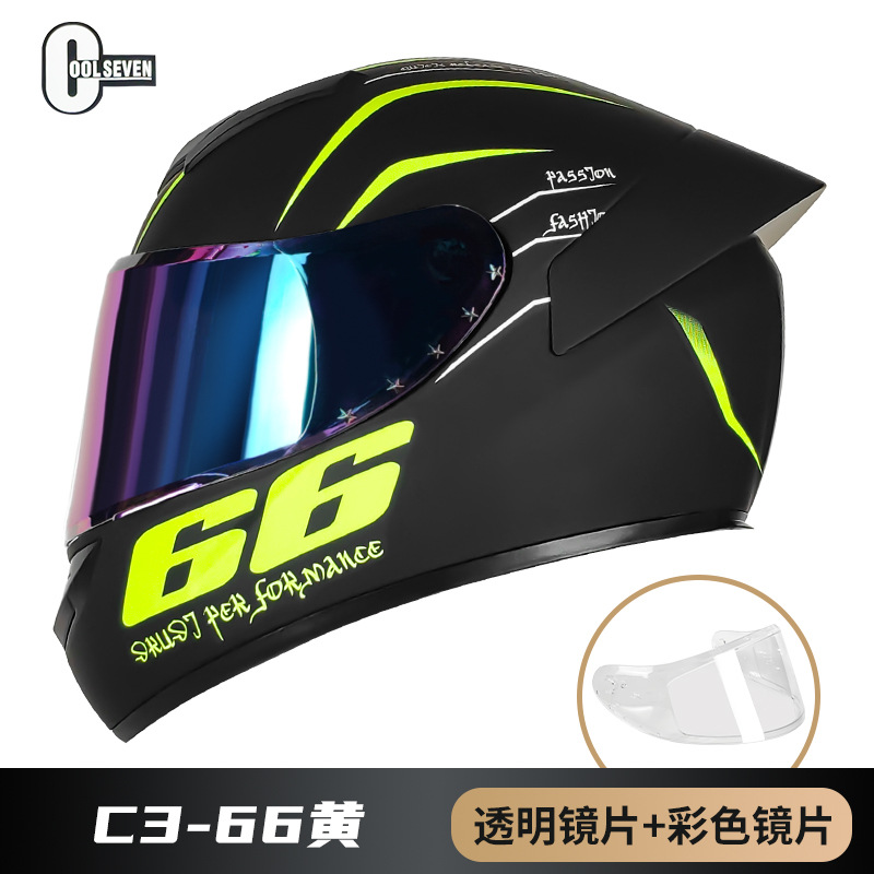 3C certificado casco de la motocicleta DOT casco completo casco de la motocicleta del coche eléctrico de comercio exterior fábrica Four Seasons National Standard Class A