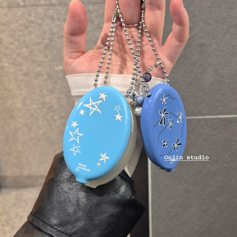 Korean ins-style personalized Y2K star butterfly silicone coin purse for women, mini portable pendant bag, girly charm