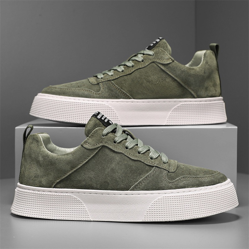 New Foreign Trade Men's Canvas Breathable Korean Style Trendy Wear-Resistant Comfortable Thick-Soled Versatile Casual Shoes