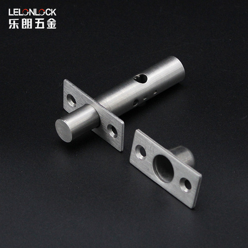 Stainless steel 304 fire door thickened cross tube well door lock fire pipe door simple channel latch door lock