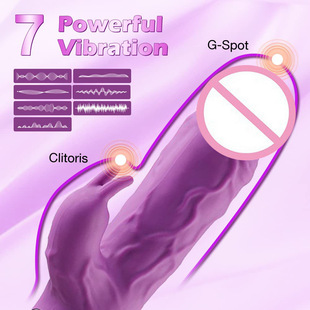 Cross-Border Adult Sex Products, Female Utensils, Rabbit Vibrator, Strong Shock G-Spot Masturbation, Female Erotic Massage Penis