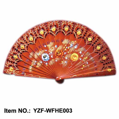 Ventilador de baile plano de color Ventilador de pintura de doble cara ventilador de inyección de tinta de doble cara ventilador plegable ventilador de madera